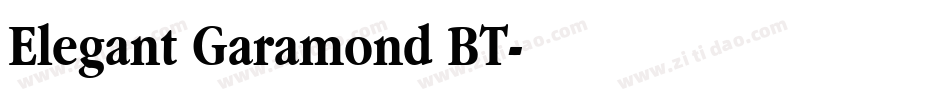 Elegant Garamond BT字体转换